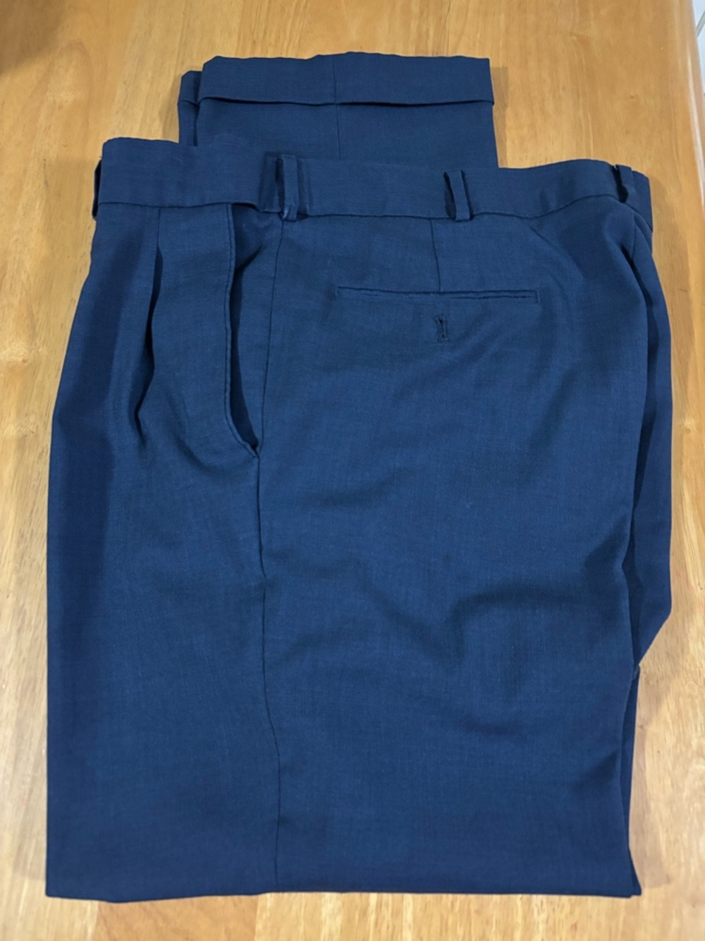 Stafford Classic Fit Trousers in Navy Blue